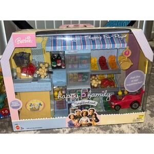 Mattel Barbie Happy Family Neighborhood Shopping Fun Playset (NEW)